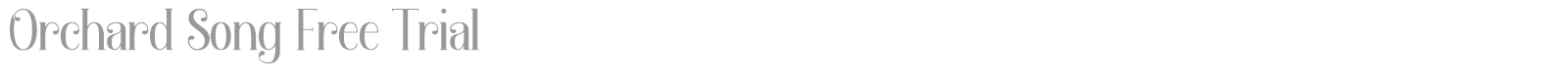 Orchard Song font preview